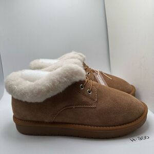 CUSHIONAIRE Women's short pull on boot +Memory Foam 9 CHESTNUT